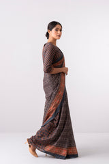 Digital Printed Cotton Saree