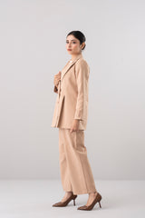 Double-Breasted Blazer with Peak Lapel