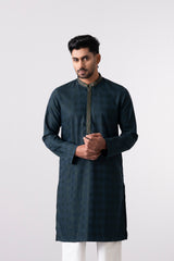 Regular Fit Embroidered Semi-Formal Panjabi