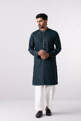 Regular Fit Embroidered Semi-Formal Panjabi