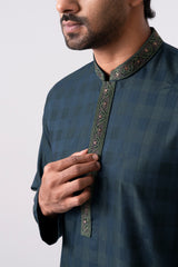 Regular Fit Embroidered Semi-Formal Panjabi