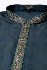 Regular Fit Embroidered Semi-Formal Panjabi