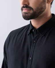 Regular Fit Solid Casual Shirt