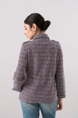 Regular Fit Textured Knit Jacket