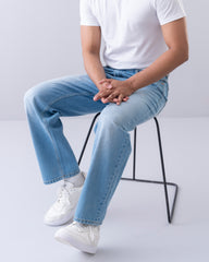 Baggy Fit Blue Jeans