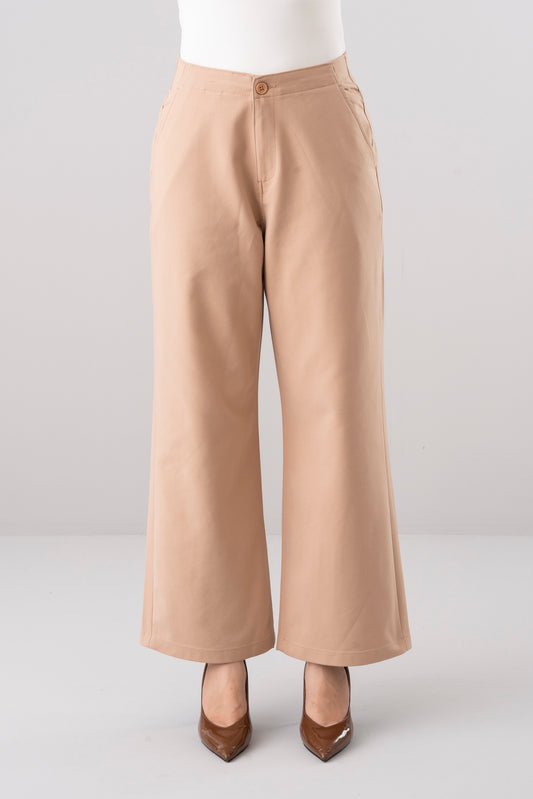 Straight Fit Semi-Formal Twill Pants