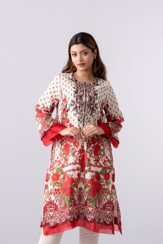 Smart Fit Digital Printed Two-Piece Lawn with Cotton Dupatta