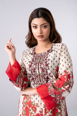 Smart Fit Digital Printed Two-Piece Lawn with Cotton Dupatta