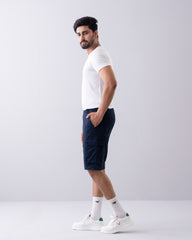Regular Fit Solid Shorts