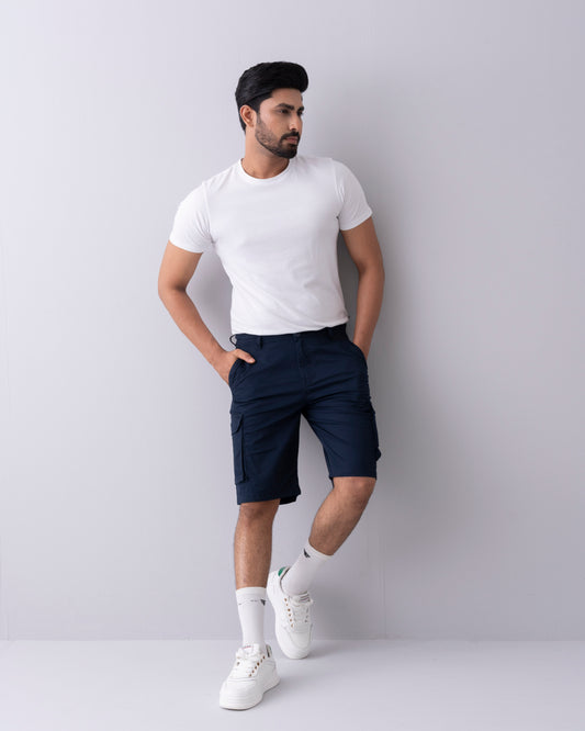 Regular Fit Solid Shorts