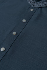 Regular Fit Embroidered Formal Ethnic Kurta Set