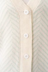 Regular Fit Yarn-Dyed Acrylic Cardigan