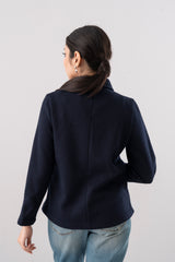 Regular Fit Double-Breasted Twill Jacket