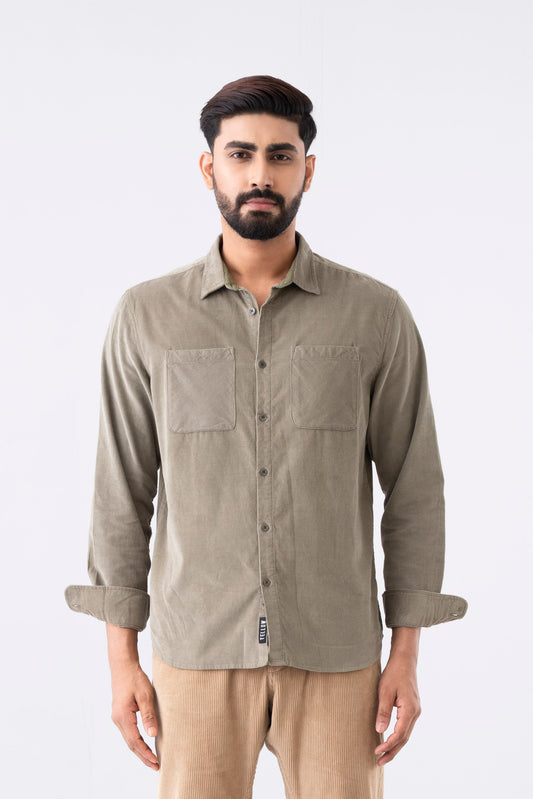 Regular Fit Corduroy Casual Shirt