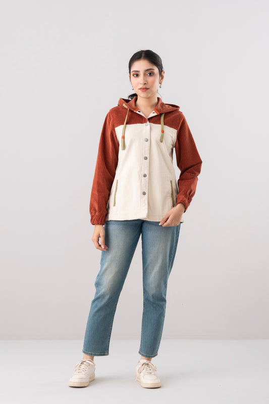 Regular Fit Woven Hoodie