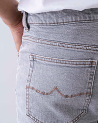 Straight Fit Light Gray Jeans
