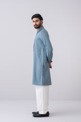 Regular Fit Cord-Embroidered Formal Panjabi