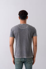 Regular Fit Vintage Wash Printed T-Shirt
