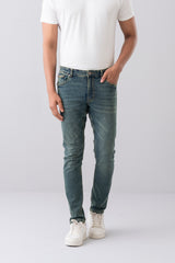 Slim Fit Moss Green Jeans