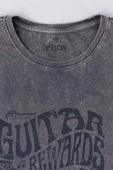 Regular Fit Vintage Wash Printed T-Shirt