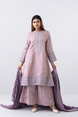 Smart Fit Embroidered Three-Piece Semi-Formal Ethnic Set