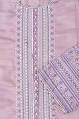 Smart Fit Embroidered Three-Piece Semi-Formal Ethnic Set