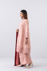 Smart Fit Embroidered Three-Piece Semi-Formal Ethnic Set