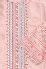 Smart Fit Embroidered Three-Piece Semi-Formal Ethnic Set