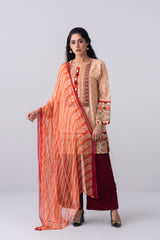 Ready-to-Wear Two-Piece Lawn with Chiffon Dupatta
