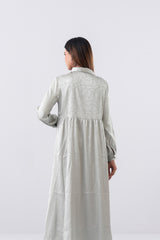 Jacquard Embroidered Long Dress