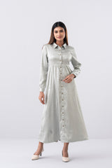 Jacquard Embroidered Long Dress