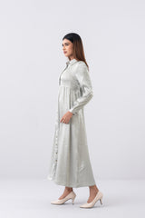 Jacquard Embroidered Long Dress