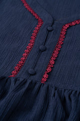 Relaxed Fit Evening Fashion Top with Bell Sleeves