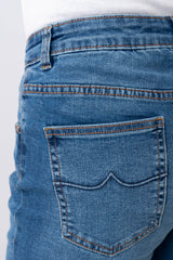 Embroidered Bell Bottom Denim