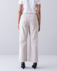 Wide Leg Cargo Twill Pant