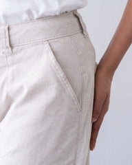 Wide Leg Cargo Twill Pant