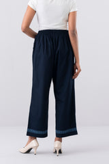 Straight-Cut Embroidered Pants - Mystika