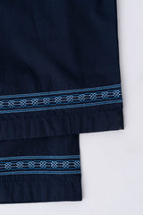 Straight-Cut Embroidered Pants - Mystika