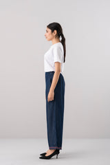 Relaxed Fit Denim-Style Ethnic Pants