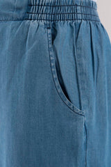 Relaxed Fit Denim-Style Ethnic Pants