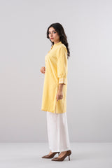 Smart Fit Checkered Ethnic Kurti