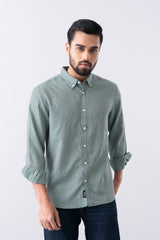 Regular Fit Checkered Casual Shirt