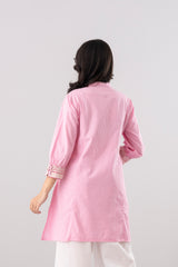 Smart Fit Checkered Ethnic Kurti