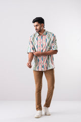 Baggy Fit Printed Casual Shirt