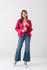 Floral Embroidered Bolero Top