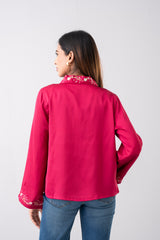 Floral Embroidered Bolero Top