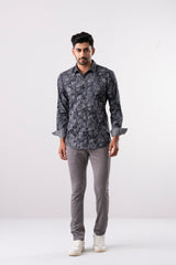 Slim Fit Printed Casual Shirt