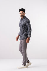 Slim Fit Printed Casual Shirt