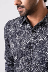 Slim Fit Printed Casual Shirt