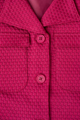 Popcorn Texture Viscose Blazer